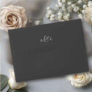 Monogram Minimal Elegant Ampersand Envelope