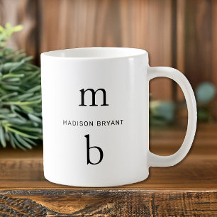 Monogram Minimal Mug