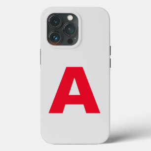 Monogram Minimalist Add Your Name Initial Modern iPhone 13 Pro Case