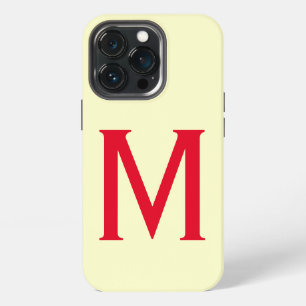 Monogram Minimalist Add Your Name Initial Modern iPhone 13 Pro Case