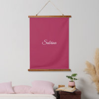 Monogram minimalist cherry rose pink