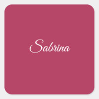 Monogram minimalist cherry rose pink