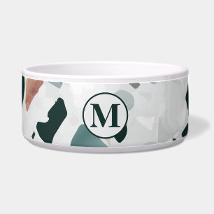 Monogram Modern Abstract Terrazzo Pattern