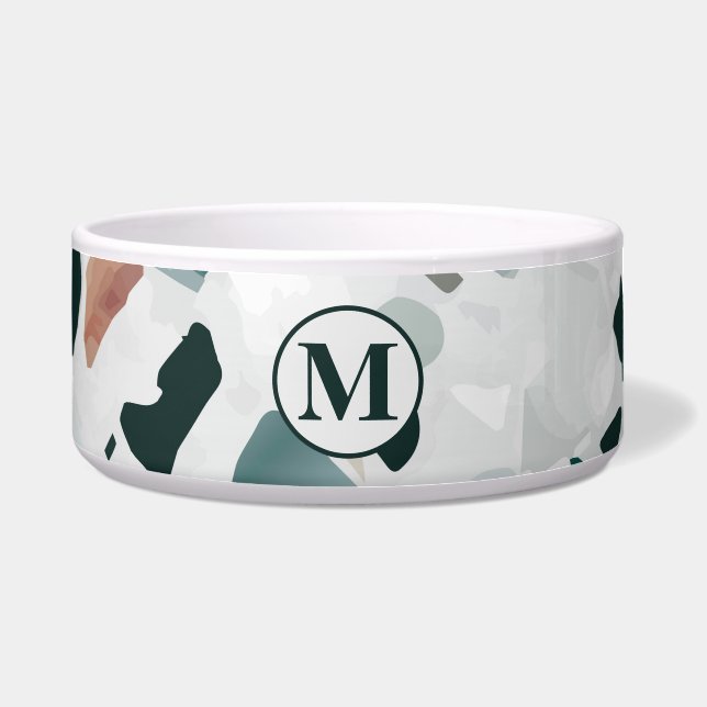 Monogram Modern Abstract Terrazzo Pattern (Front)