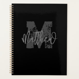 Monogram Modern Boy Back-To-School Homework Planner