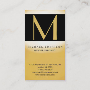 Monogram Modern Business Card