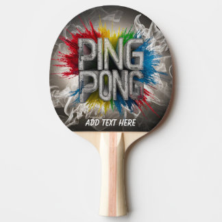 monogram modern colourful elegant cool ping pong paddle