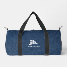 Monogram Modern Denim Jeans Texture Print