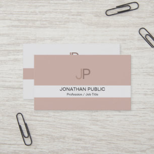 Monogram Modern Elegant Chic Colour Harmony Luxury Business Card