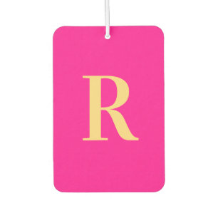 Monogram Modern Hot Pink Air Freshener