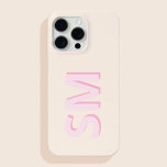 Monogram Modern Minimalist iPhone 15 Pro Max Case<br><div class="desc">Simple Modern Monogram Phone Case. Create your own personalized iPhone Case with custom initial name.</div>