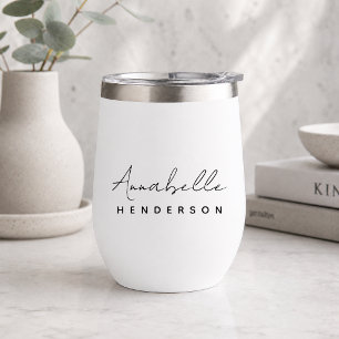 Monogram   Modern Minimalist Clean Simple White
