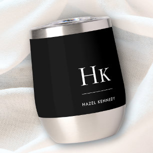 Monogram Modern Minimalist Elegant Monogrammed
