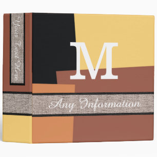 Monogram Modern Retro Colours #6 Binder