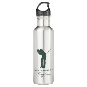 Monogram Modern Sage Green Club Personalized Swag 710 Ml Water Bottle