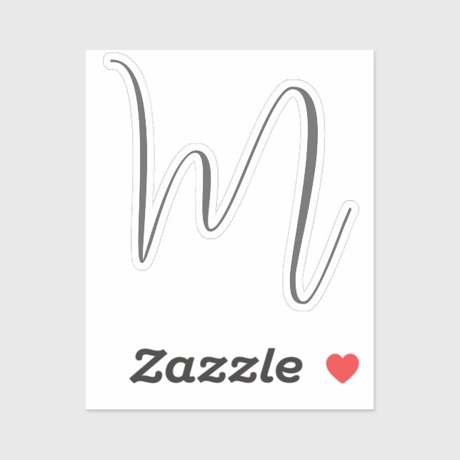 Monogram Modern Simple Minimalist Plain (Sheet)