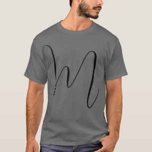 Monogram Modern Simple Minimalist Plain T-Shirt