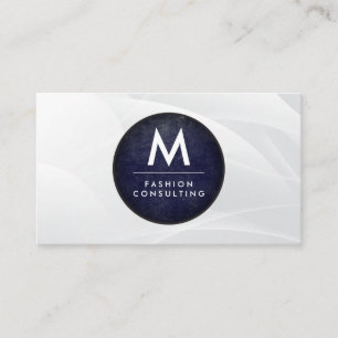 Monogram Modern Slate Modern Artistic Background Business Card