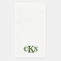 Monogram Modern Texas Guest Bath Paper Towels