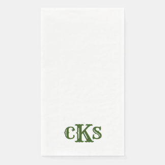 Monogram Modern Texas Guest Bath Paper Towels Napkin