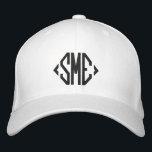 Monogram Monogrammed Initials Custom Personalized Embroidered Hat<br><div class="desc">Monogram Monogrammed Initials Custom Personalized Embroidered Baseball Cap features the simple modern embroidered monogram of your initials. Perfect as a gift for family and friends for birthday,  Christmas,  Father's Day,  Mother's Day,  weddings and more. Created by Evco Studio www.zazzle.com/store/evcostudio</div>