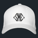 Monogram Monogrammed Initials Custom Personalized Embroidered Hat<br><div class="desc">Monogram Monogrammed Initials Custom Personalized Embroidered Baseball Cap features the simple modern embroidered monogram of your initials. Perfect as a gift for family and friends for birthday,  Christmas,  Father's Day,  Mother's Day,  weddings and more. Created by Evco Studio www.zazzle.com/store/evcostudio</div>