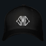 Monogram Monogrammed Initials Custom Personalized Embroidered Hat<br><div class="desc">Monogram Monogrammed Initials Custom Personalized Embroidered Baseball Cap features the simple modern embroidered monogram of your initials. Perfect as a gift for family and friends for birthday,  Christmas,  Father's Day,  Mother's Day,  weddings and more. Created by Evco Studio www.zazzle.com/store/evcostudio</div>