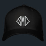 Monogram Monogrammed Initials Custom Personalized Embroidered Hat<br><div class="desc">Monogram Monogrammed Initials Custom Personalized Embroidered Baseball Cap features the simple modern embroidered monogram of your initials. Perfect as a gift for family and friends for birthday,  Christmas,  Father's Day,  Mother's Day,  weddings and more. Created by Evco Studio www.zazzle.com/store/evcostudio</div>