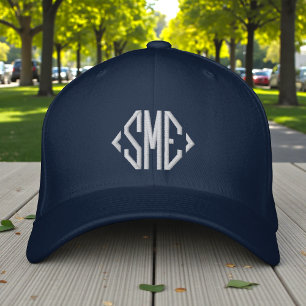 Monogram Monogrammed Initials Custom Personalized Embroidered Hat