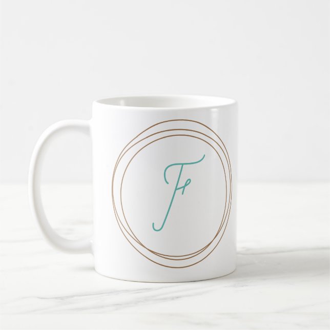 Monogram Mug "F" (Left)