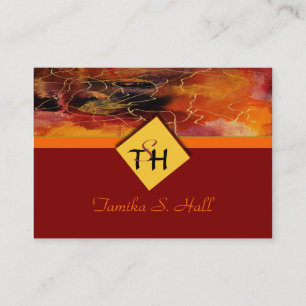 Monogram Multi-Colour Business Card