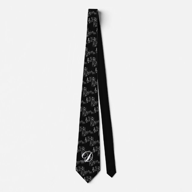 MONOGRAM  MULTI-MUSIC NOTES TIE (Front)