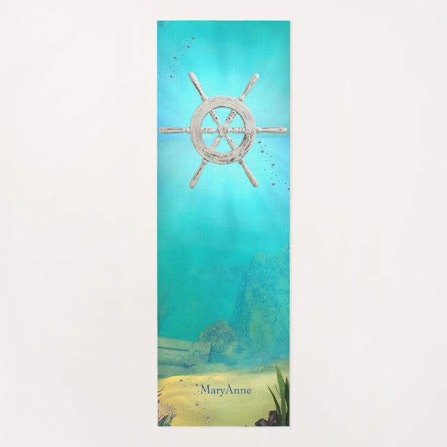 Monogram multicolored Deep Sea Underwater Yoga Mat (Front)