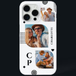 Monogram Name 3 Photo Collage Trendy Modern iPhone 15 Pro Max Case<br><div class="desc">Monogram Name 3 Photo Collage Trendy Modern iPhone 15 Pro Max Phone Cases features a photo collage of three of your favourite photos with your personalized name and monogram in elegant black script. Personalize by editing the text in the text boxes provided. Perfect for birthday, Christmas, Mother's Day and more....</div>