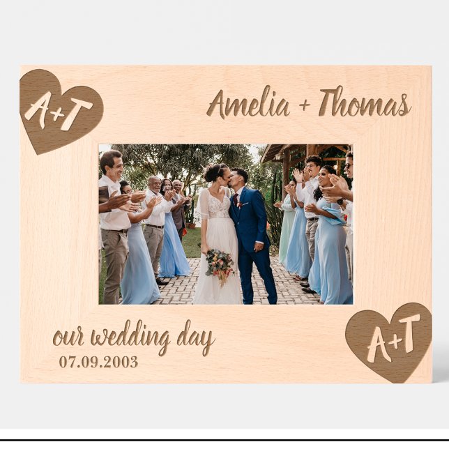 Monogram Name Couple Custom Wood Frames (Creator Uploaded)