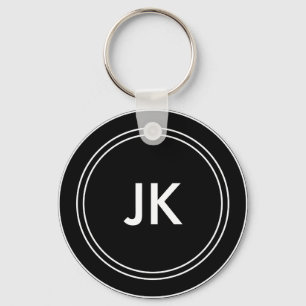 Monogram Name Initials Keychain