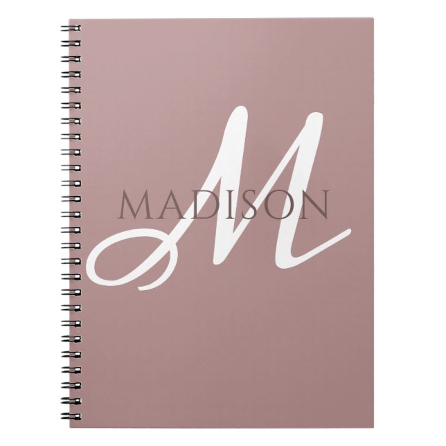 Monogram Name Notebook Journal (Front)