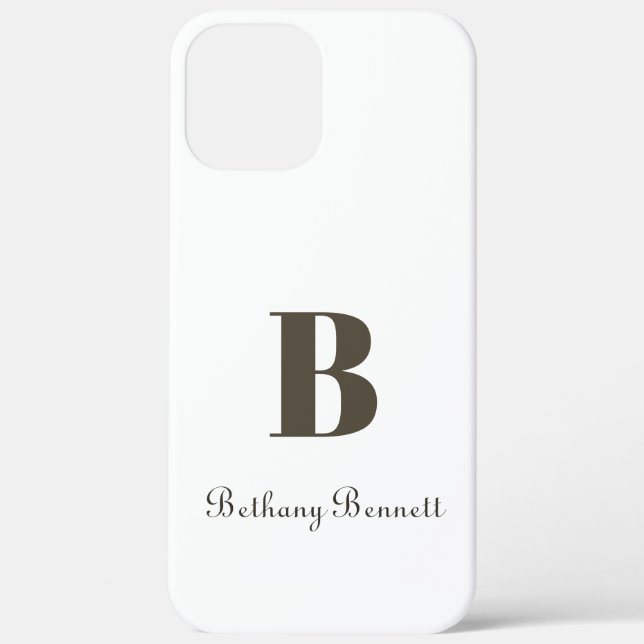 Monogram Name Personalized Case-Mate iPhone Case (Back)