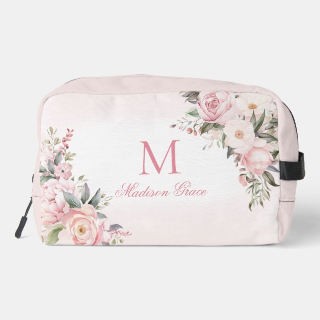Monogram Name Personalized Custom Dopp Kit (Back)