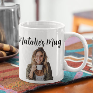Monogram Name Photo Gift Coffee Mug