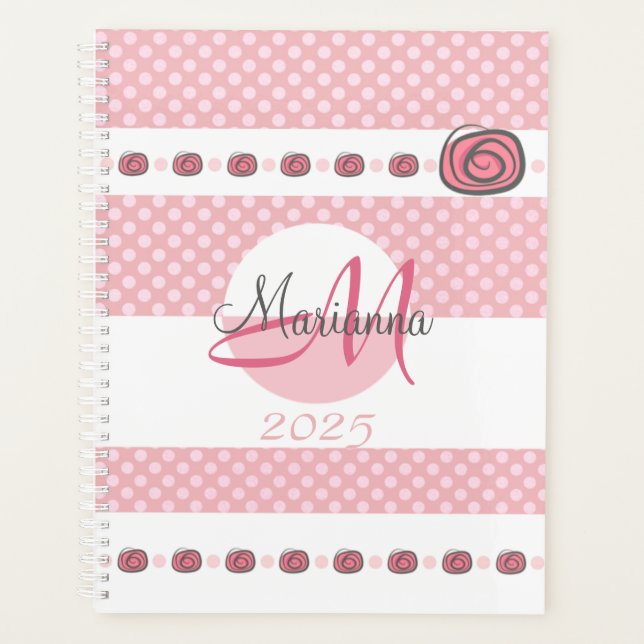 Monogram Name Pink 2025 Modern (Devant)