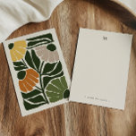 Monogram & Name Retro Vintage-Style Earthy Floral Card<br><div class="desc">Enhance your personal correspondence with this elegant personalized botanical monogram notecard, designed for those who appreciate a touch of nature and refined simplicity. Printed on both sides, this notecard combines a sophisticated monogram with a beautiful botanical design, making it perfect for thank you notes, invitations, or thoughtful messages. The front...</div>