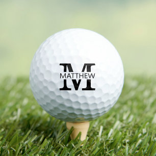 Monogram Name with Initial Golf Balls