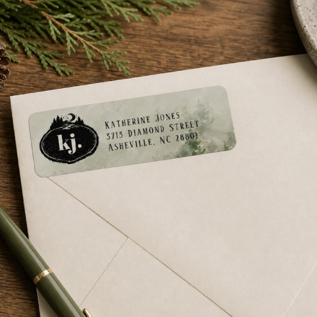 Monogram Nature Stamp | Custom Address Label (Creator Uploaded)