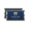 Monogram Navy Blue Modern Metal Frame Professional