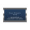 Monogram Navy Blue Modern Metal Frame Professional