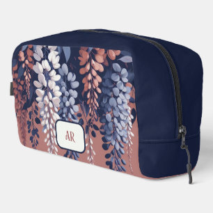 Monogram Navy Rose Wisteria Elegance Dopp Kit