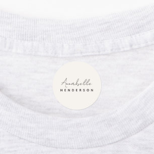 Monogram Neutral Modern Minimalist Stylish