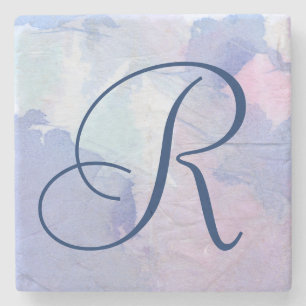 Monogram   Northern Lights II Stone Coaster