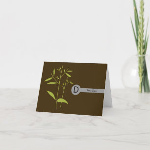 Monogram Note card